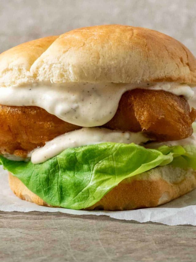 15 Minute Battered Fish Sandwich