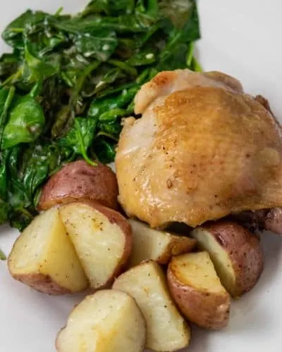 Chicken Thighs and Spinach