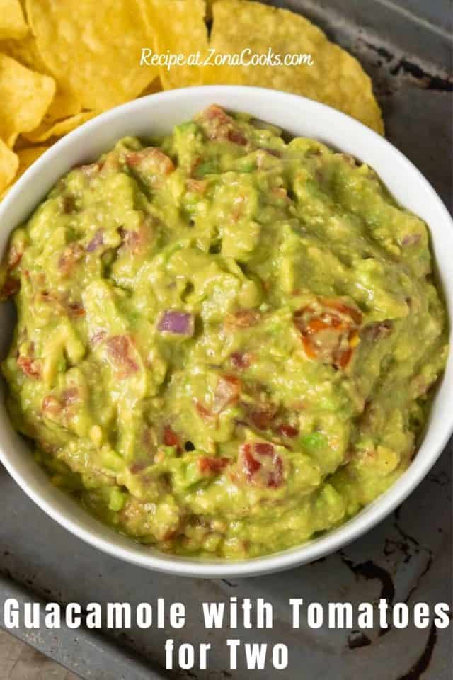 Best Guacamole with Tomatoes (10 minutes Small Batch) • Zona Cooks