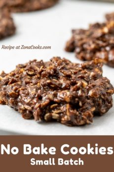 Small Batch No Bake Cookies (40 min) • Zona Cooks