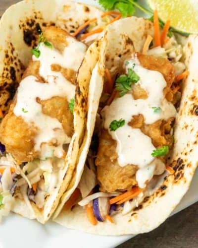 Beer Battered Fish Tacos