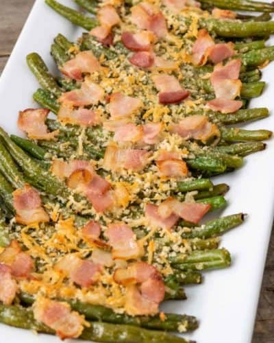 Roasted Green Beans with Bacon