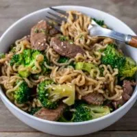 Ramen Beef and Broccoli