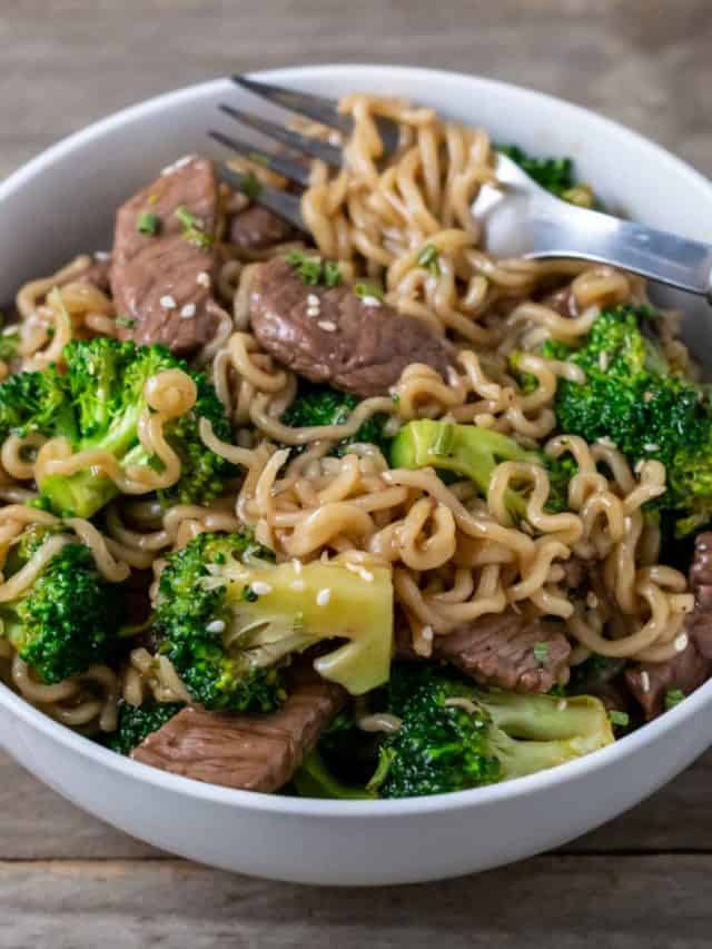 Beef Ramen with Broccoli
