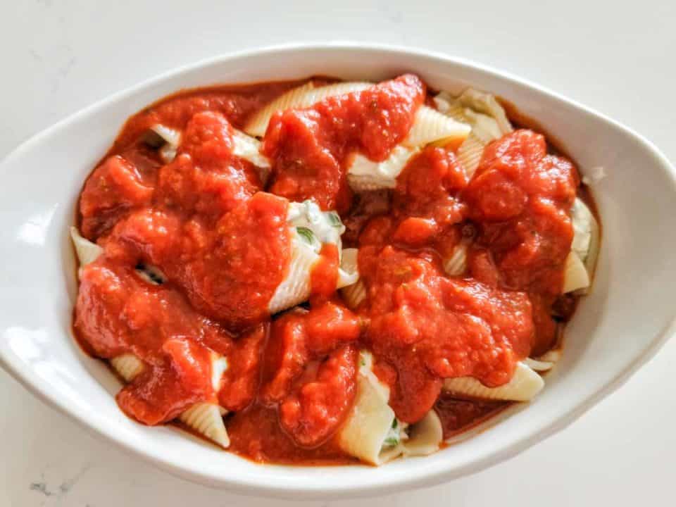 Cream Cheese Stuffed Shells • Zona Cooks