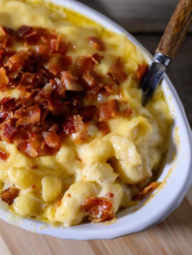 Bacon Gouda Macaroni and Cheese • Zona Cooks