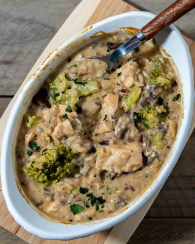 Creamy Mushroom Chicken and Rice