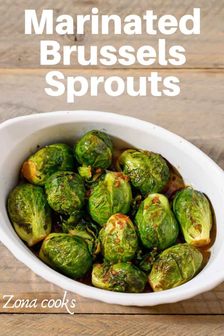 Marinated Brussels Sprouts • Zona Cooks