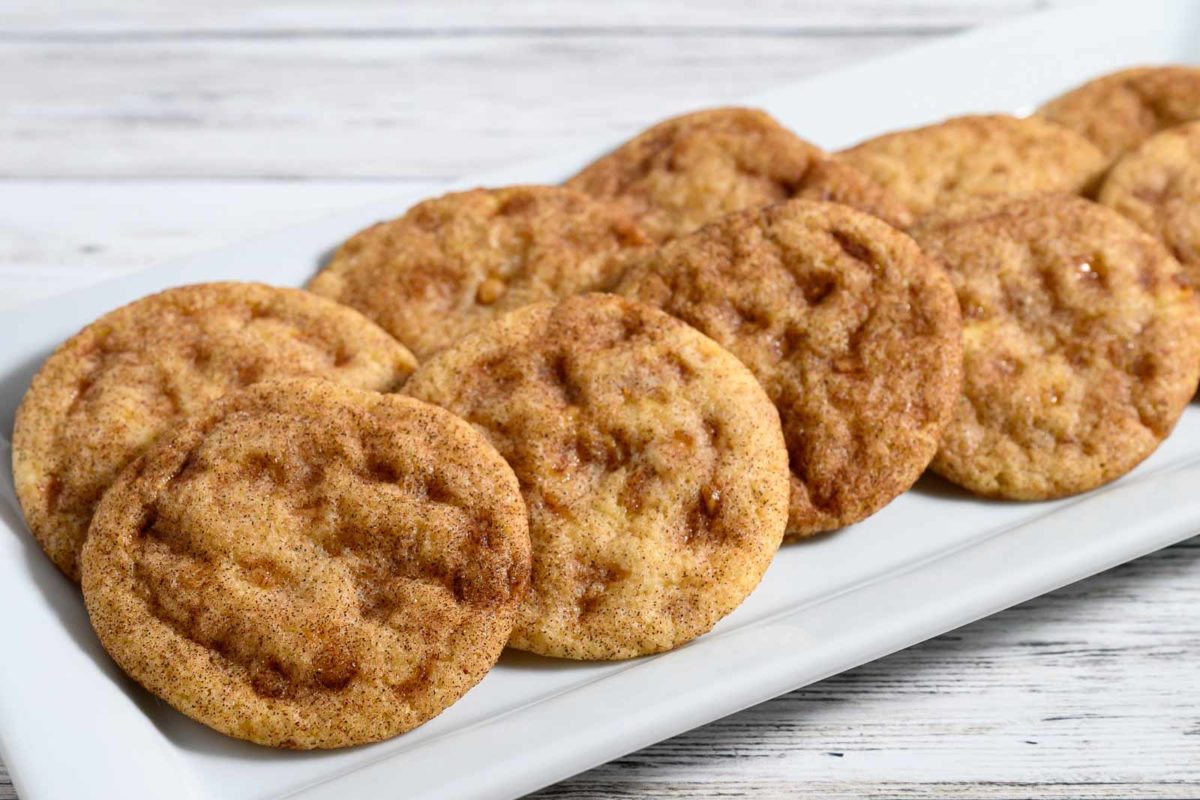 Toffee Cookies on a platter.