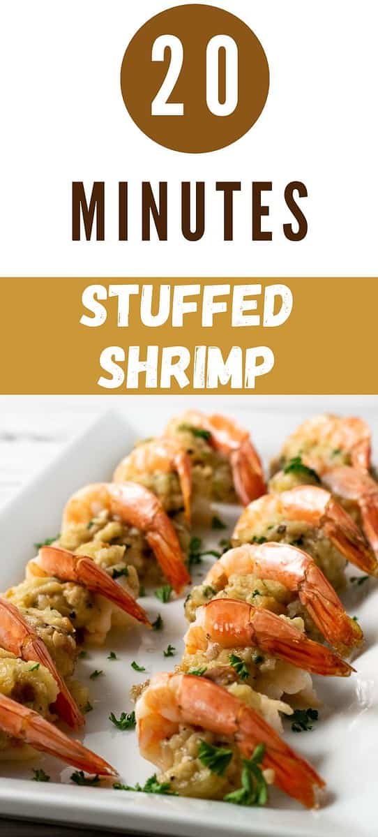 Stuffed Shrimp on a plate.