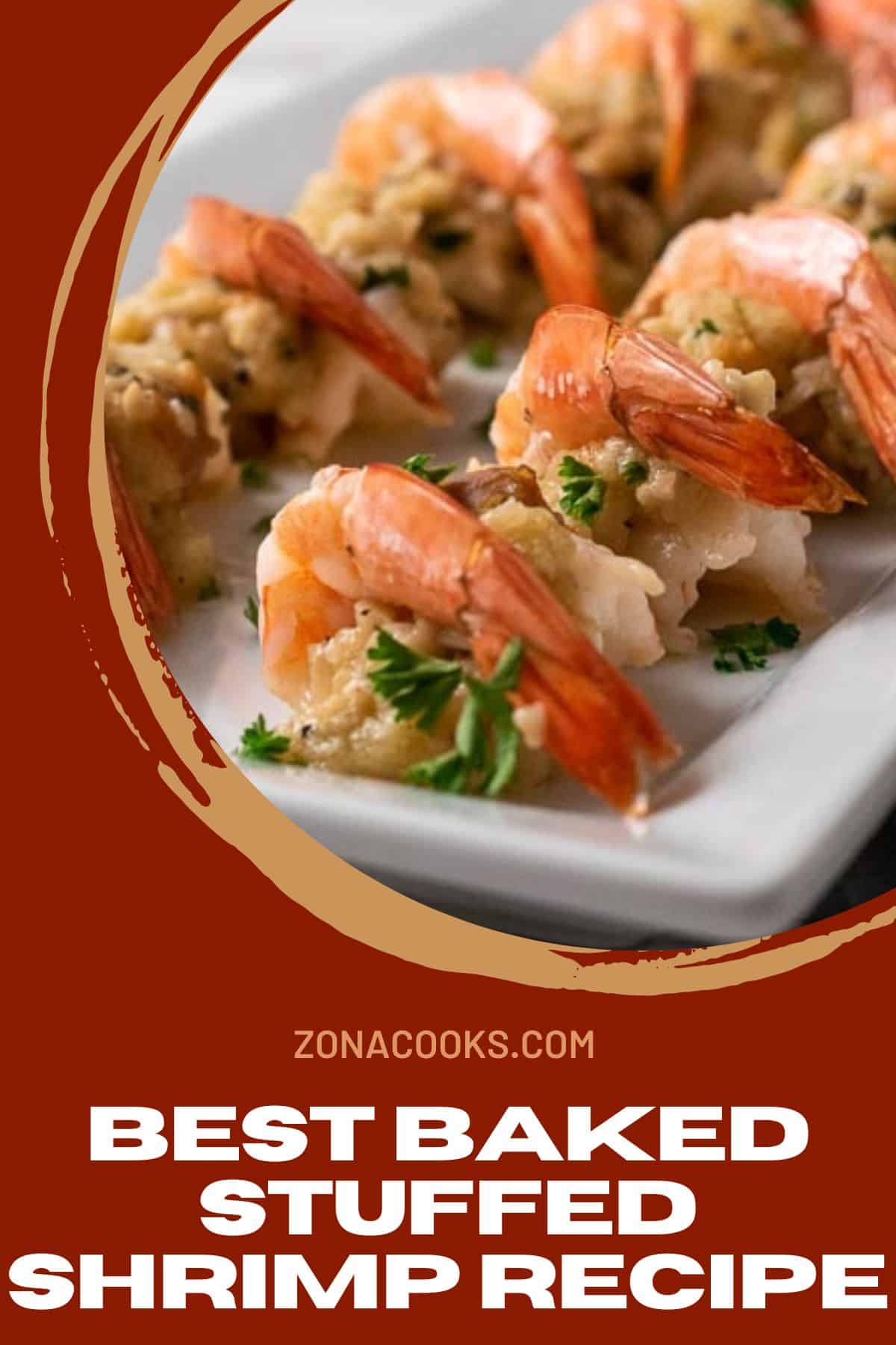 Baked Stuffed Shrimp (Just 20 minutes!) • Zona Cooks