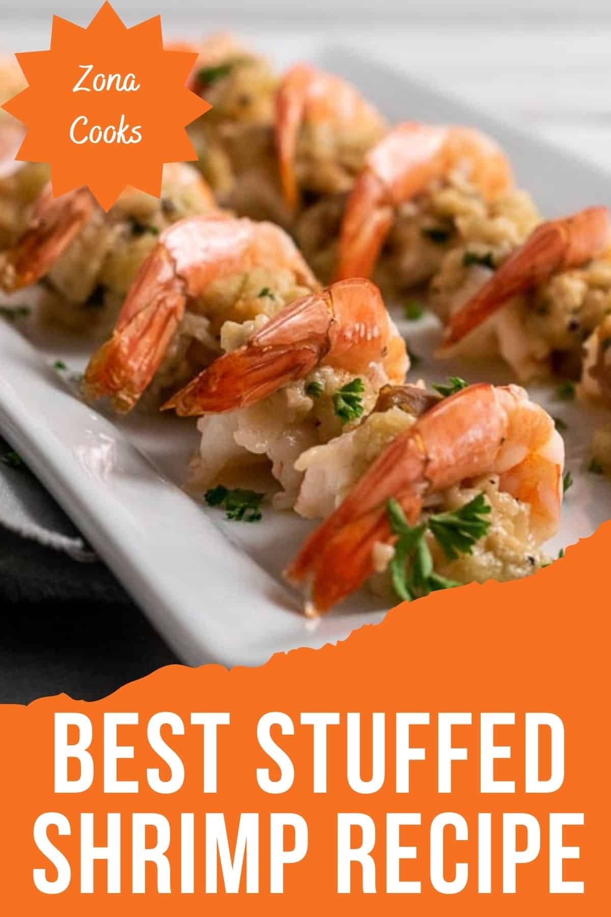 Baked Stuffed Shrimp (Just 20 minutes!) • Zona Cooks