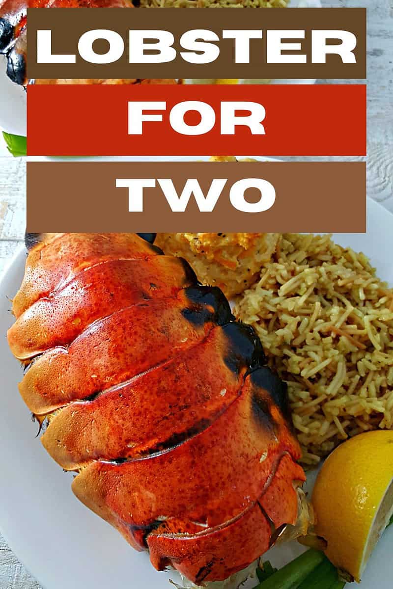 Lobster for Two on two plates.