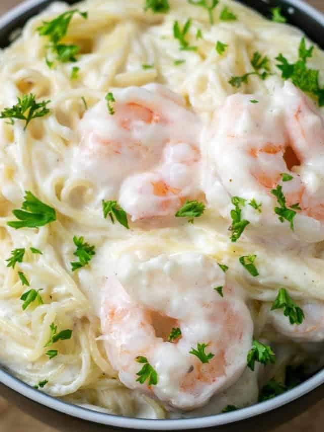 15 Minute Shrimp Alfredo