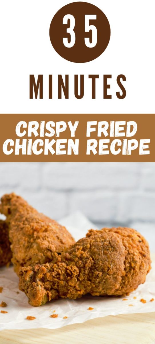Crispy Fried Chicken on parchment paper.