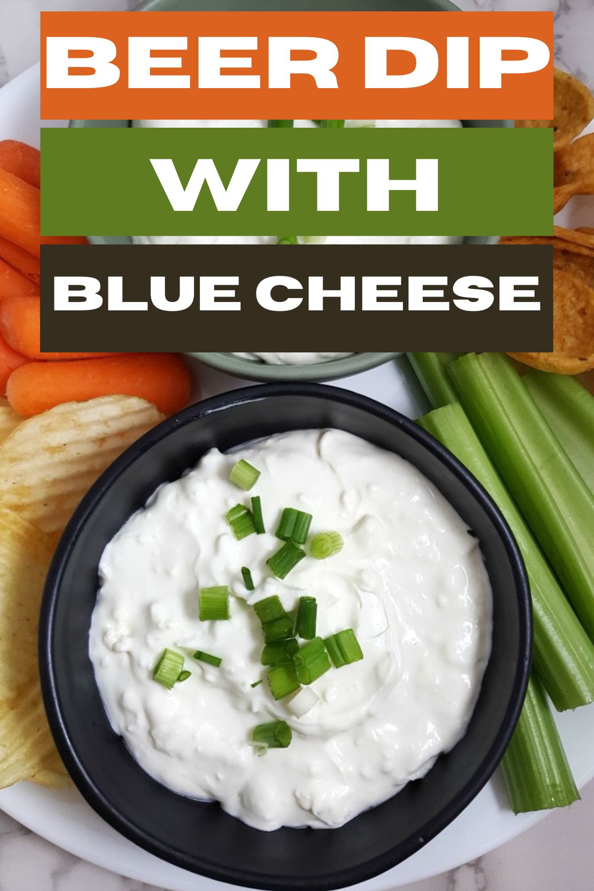 Beer Dip with Blue Cheese in a bowl.