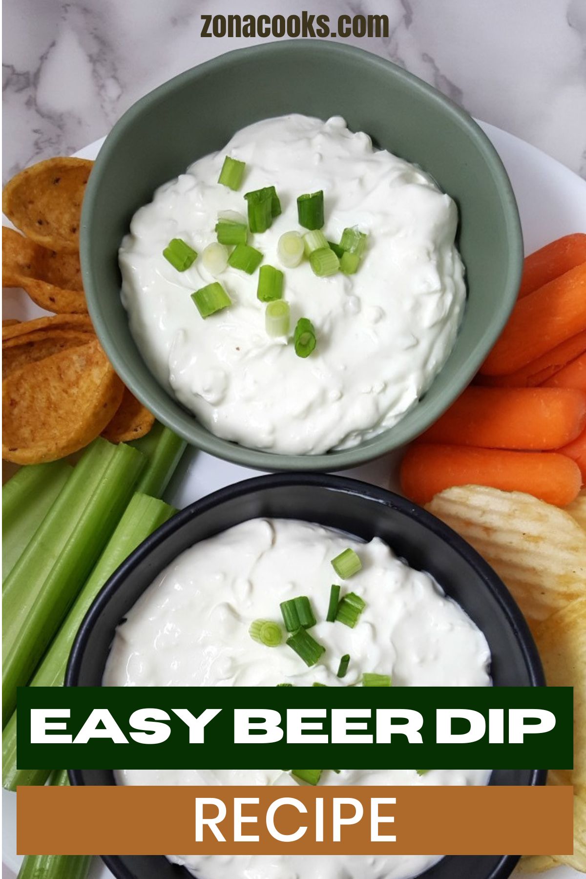 4 Ingredient Beer Cheese Dip (Just 5 minutes and 5 steps) • Zona Cooks