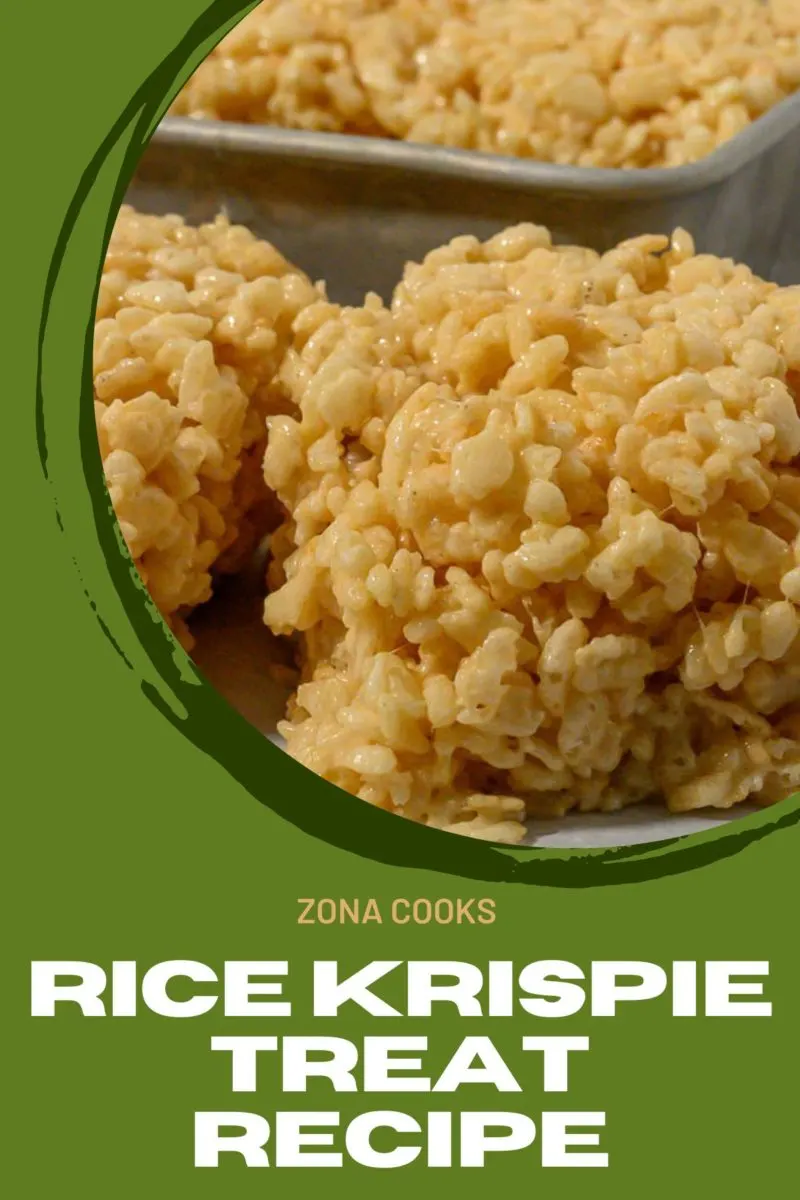 Rice Krispie Treats on parchment paper.