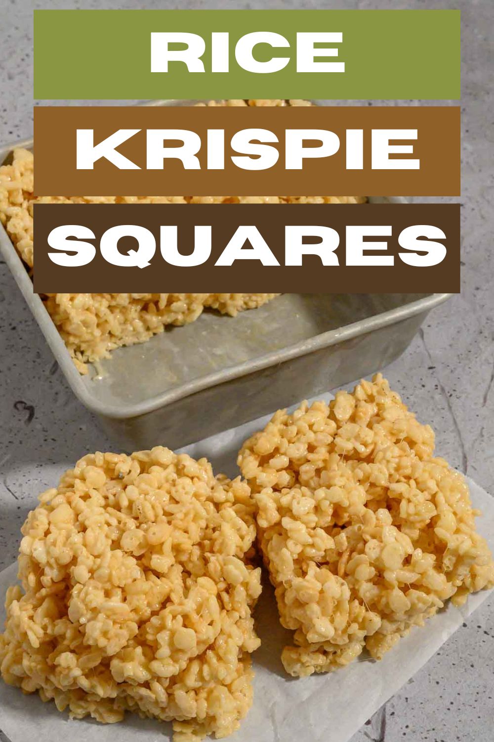 5 Ingredient Small Batch Rice Krispie Treats • Zona Cooks