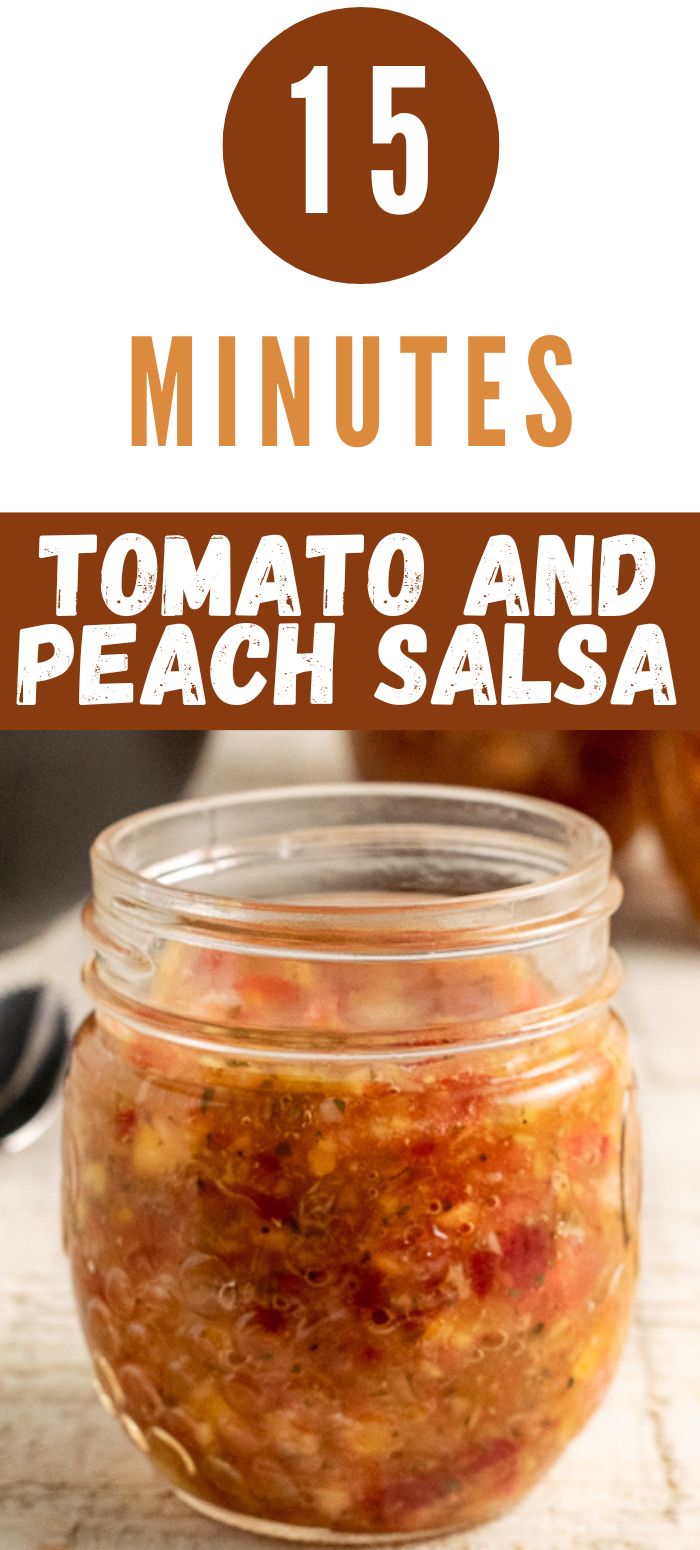 Easy Tomato Peach Salsa (Just 5 steps and15 minutes!) • Zona Cooks
