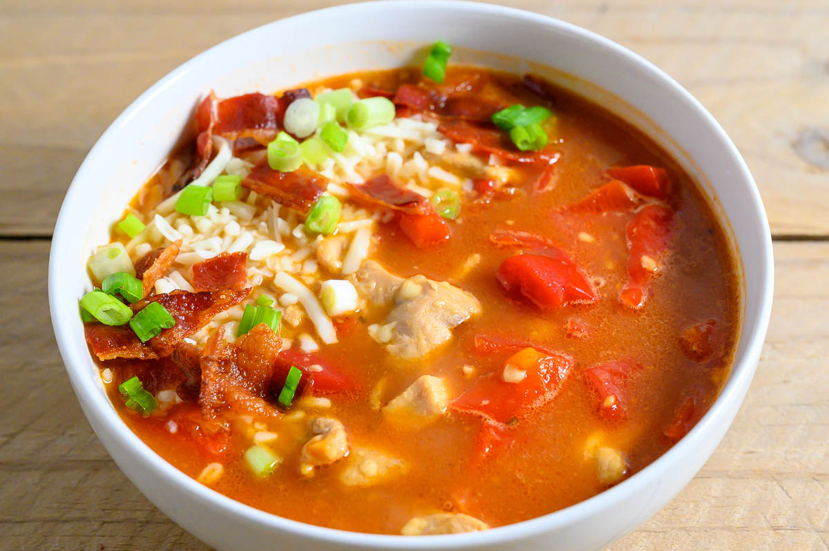 Monterey Chicken Soup in a bowl.