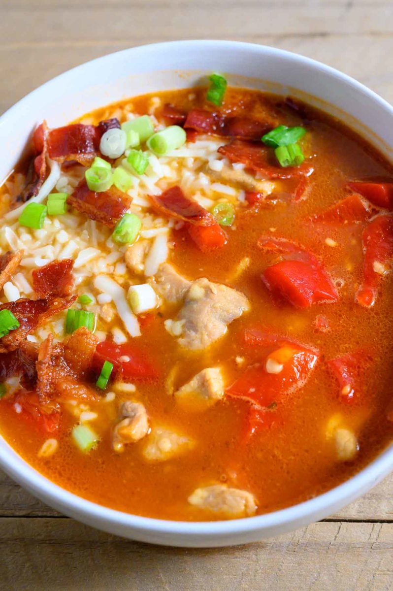 Monterey Chicken Soup in a bowl.