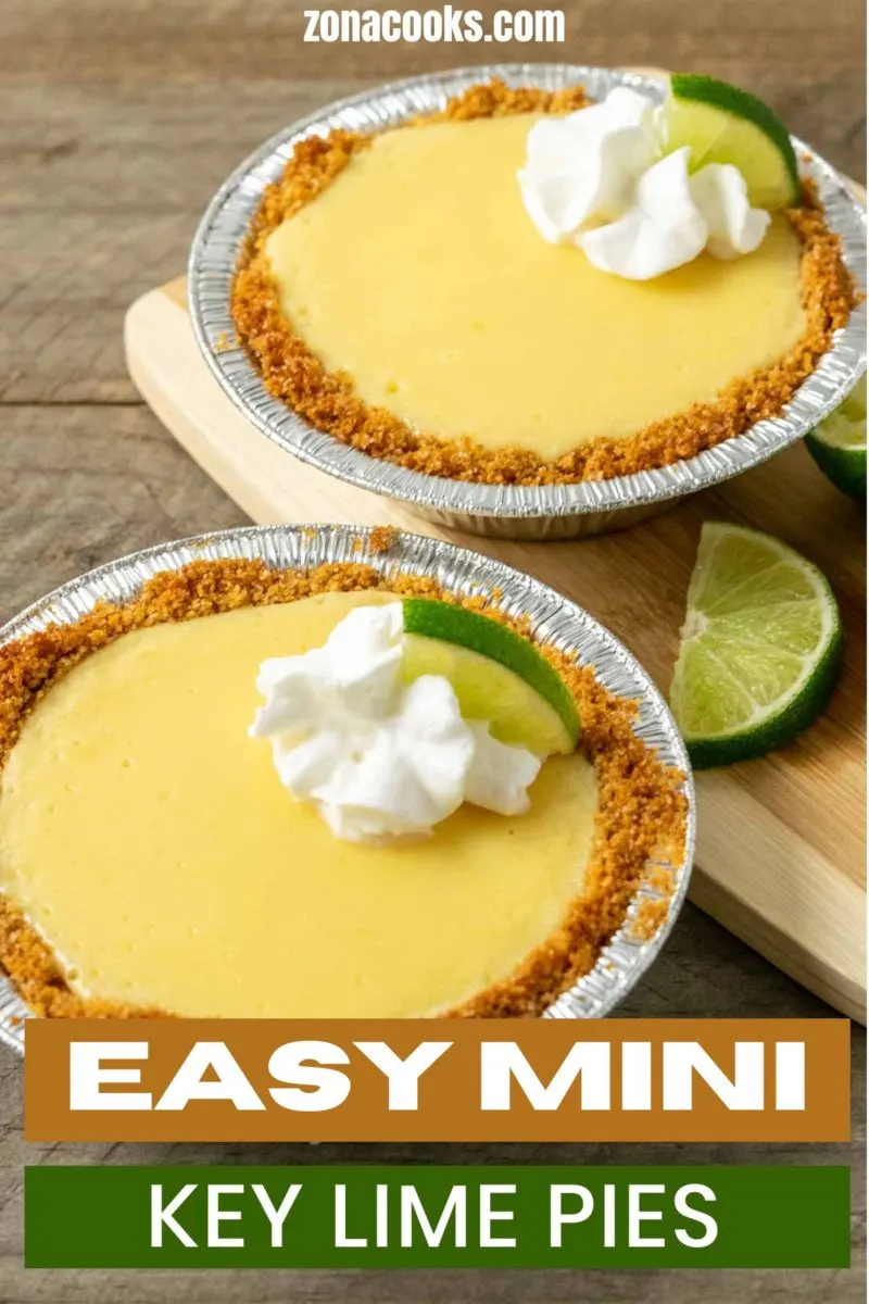 Easy Mini Key Lime Pies in two small pans.