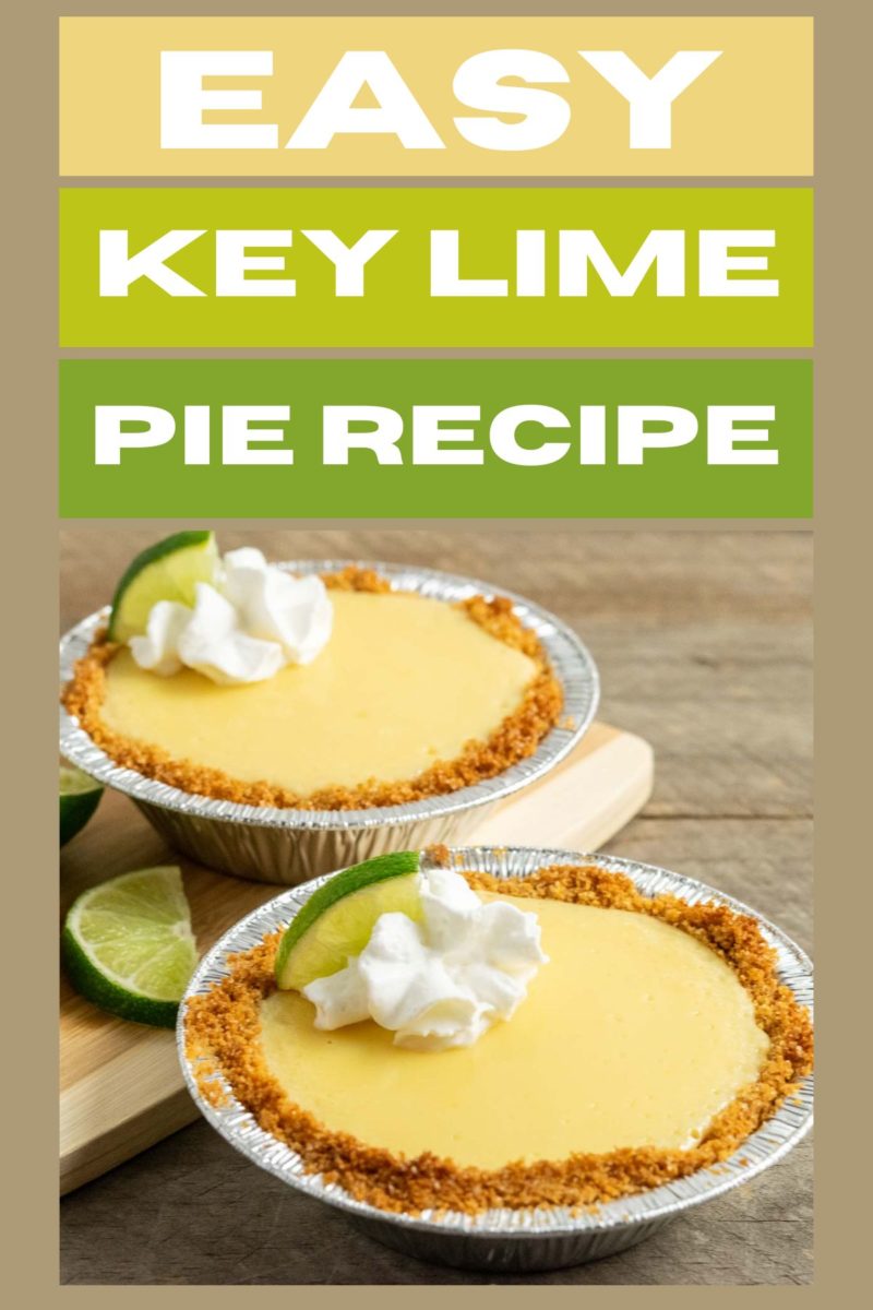 Easy Key Lime Pie in two mini tins.