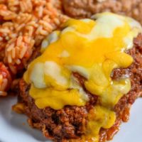 Mini Taco Meatloaf on a plate.