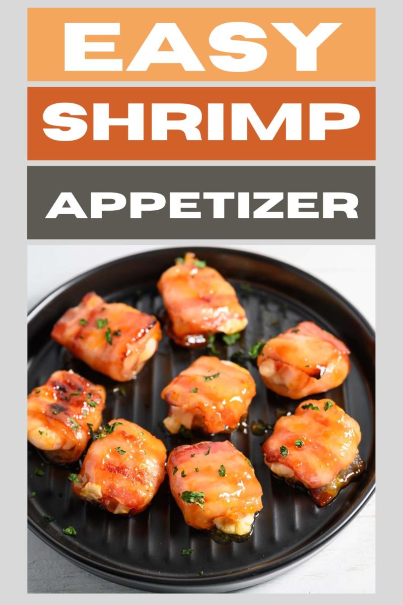 Easy Shrimp Appetizers on a plate.