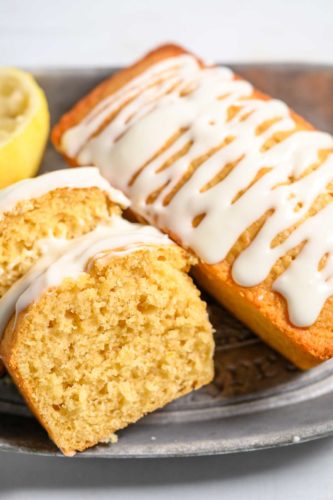 Mini Lemon Loaves on a tray.