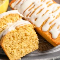 Mini Lemon Loaves on a tray.