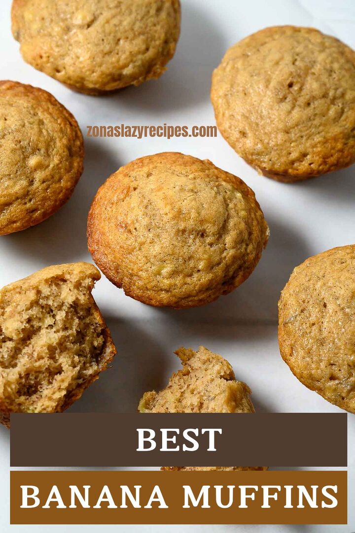 best banana muffins on a plate.