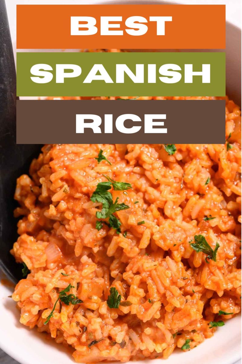 Best Spanish Rice in a bowl.