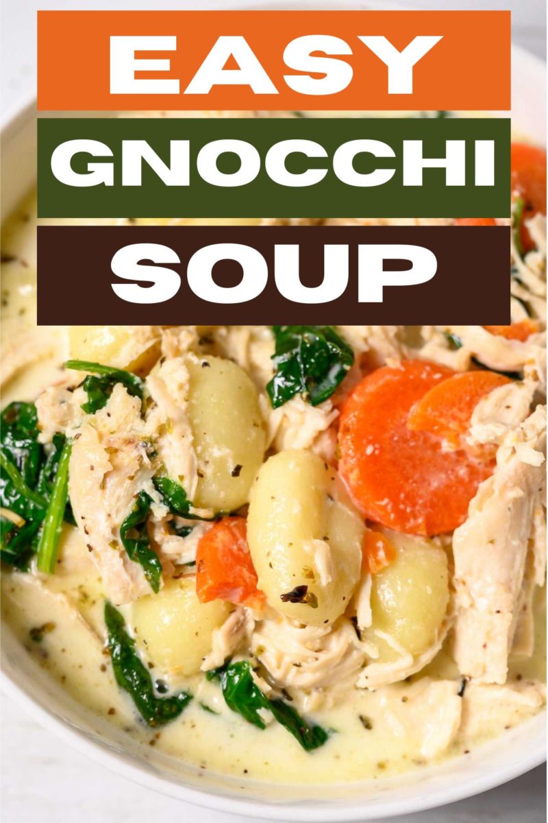 Easy Gnocchi Soup in a bowl.