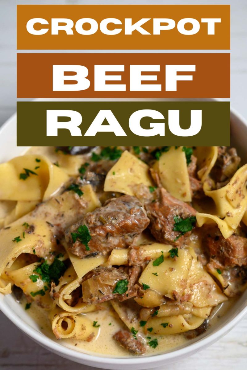 Crockpot Beef Ragu in a bowl.