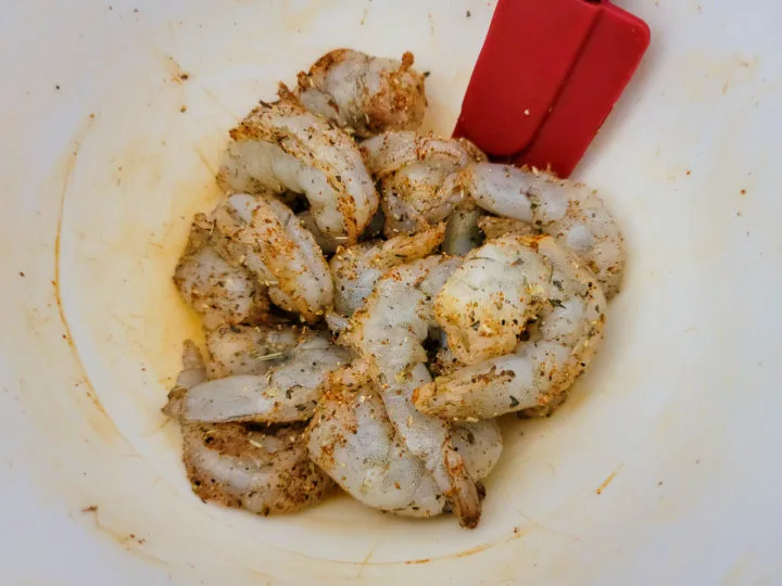 seasoned shrimp in a bowl.
