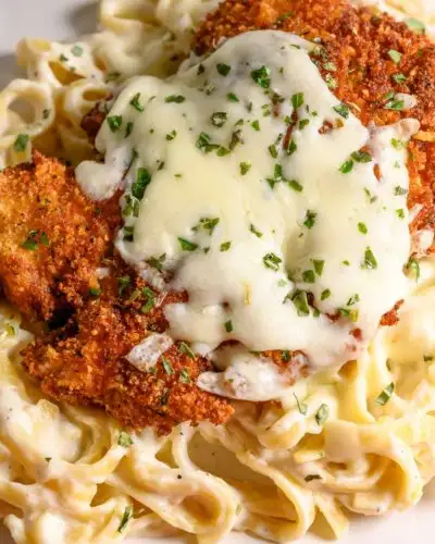 Chicken Parmesan Alfredo