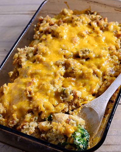 Chicken Broccoli Stuffing Casserole