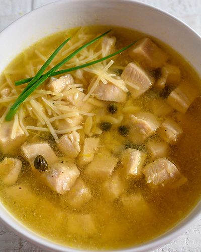 Chicken Piccata Soup