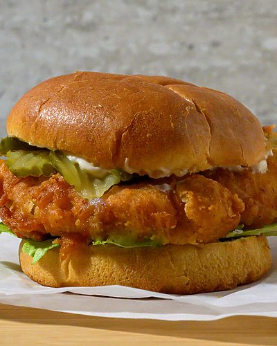 Pan Fried Chicken Sandwich