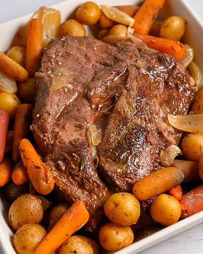 Slow Cooker Pot Roast and Veggies