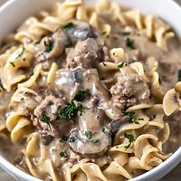 Stroganoff with Ground Beef