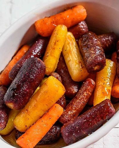 Glazed Rainbow Carrots