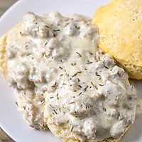 Old Fashioned Biscuits and Gravy