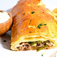Philly Cheesesteak Puff Pastry