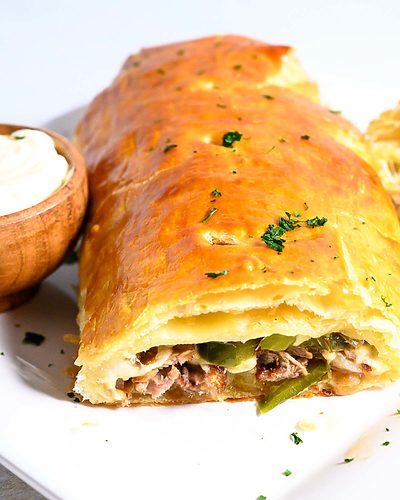 Philly Cheesesteak Puff Pastry