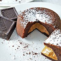 Chocolate Peanut Butter Lava Cake