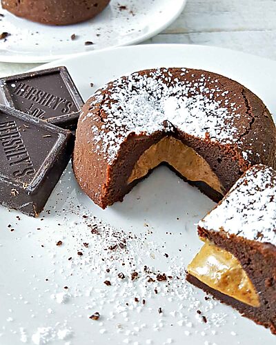 Chocolate Peanut Butter Lava Cake