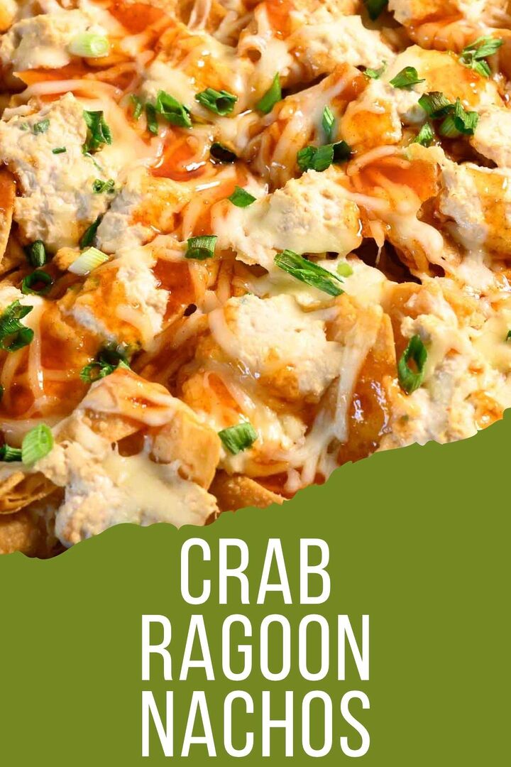 Crab Ragoon Nachos on a baking sheet.